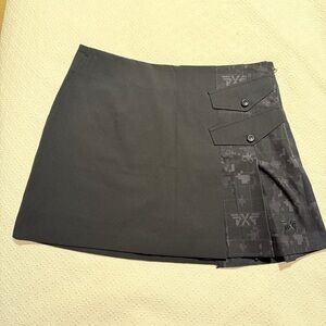 PXG Black Skirt with Patterned Detail